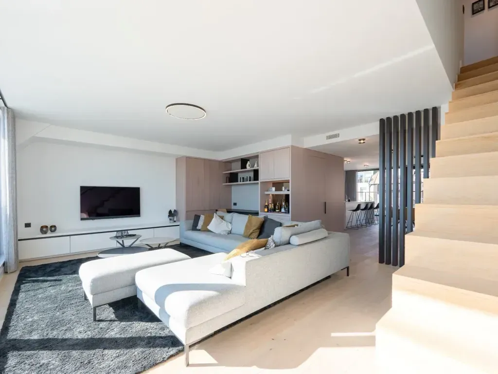 Séjour - Duplex-Appartement Récemment Rénové à Knokke-Heist