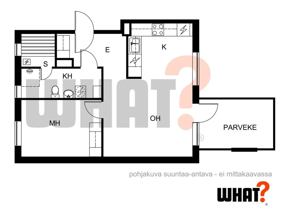 Plan - Apartment with Balcony and Sauna in Viikki