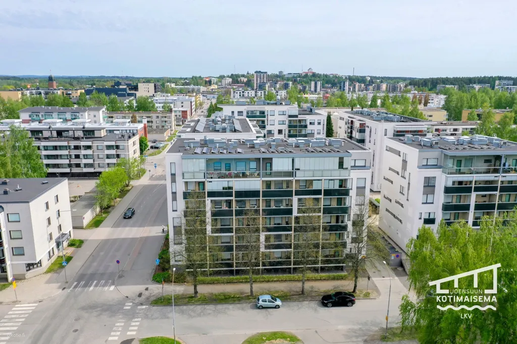 Vista aerea - Modern Studio with Balcony in Joensuu Centre