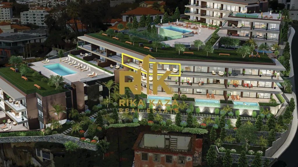 Vue aérienne - Luxury Flat with Sea Views in Funchal