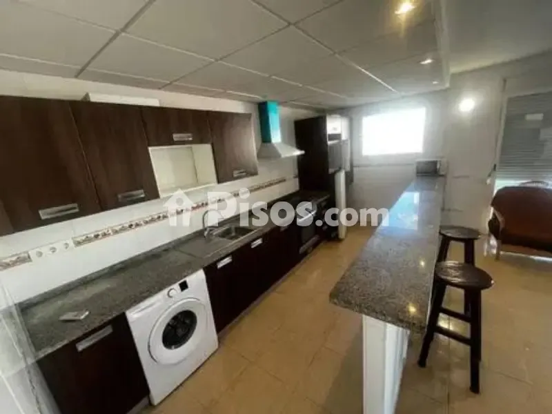 Kitchen - Apartment with Sea View in Cala de Bou