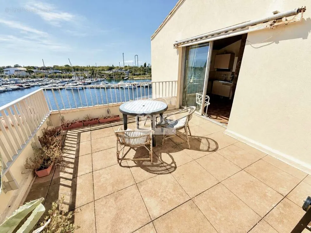 Terrasse - Appartement avec Terrasse et Vue Mer au Cap d'Agde
