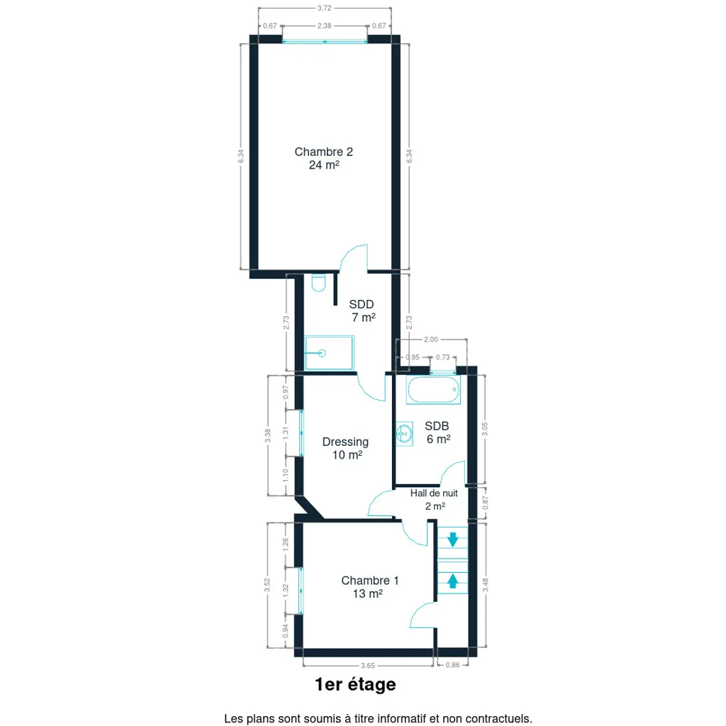 Plaan - Three-Storey House with Terrace in Bray
