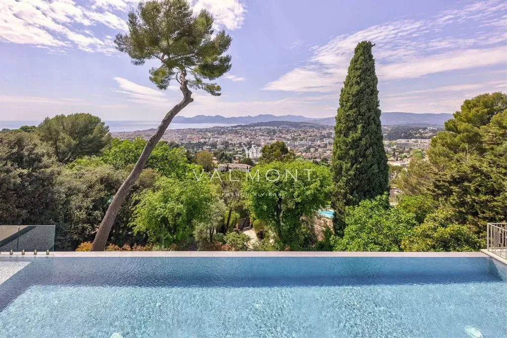 Piscine - Villa de Luxe avec Vue Mer à Cannes