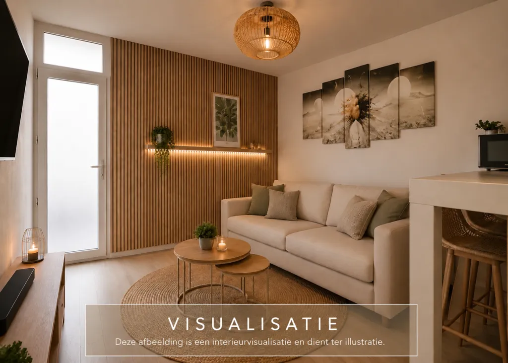 Séjour - Studio Flat with Balcony in Waalwijk Centre