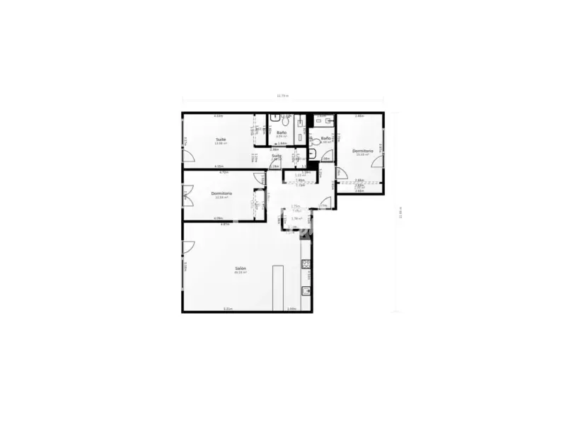 Plaan - New Flat with Large Terraces in Chipiona
