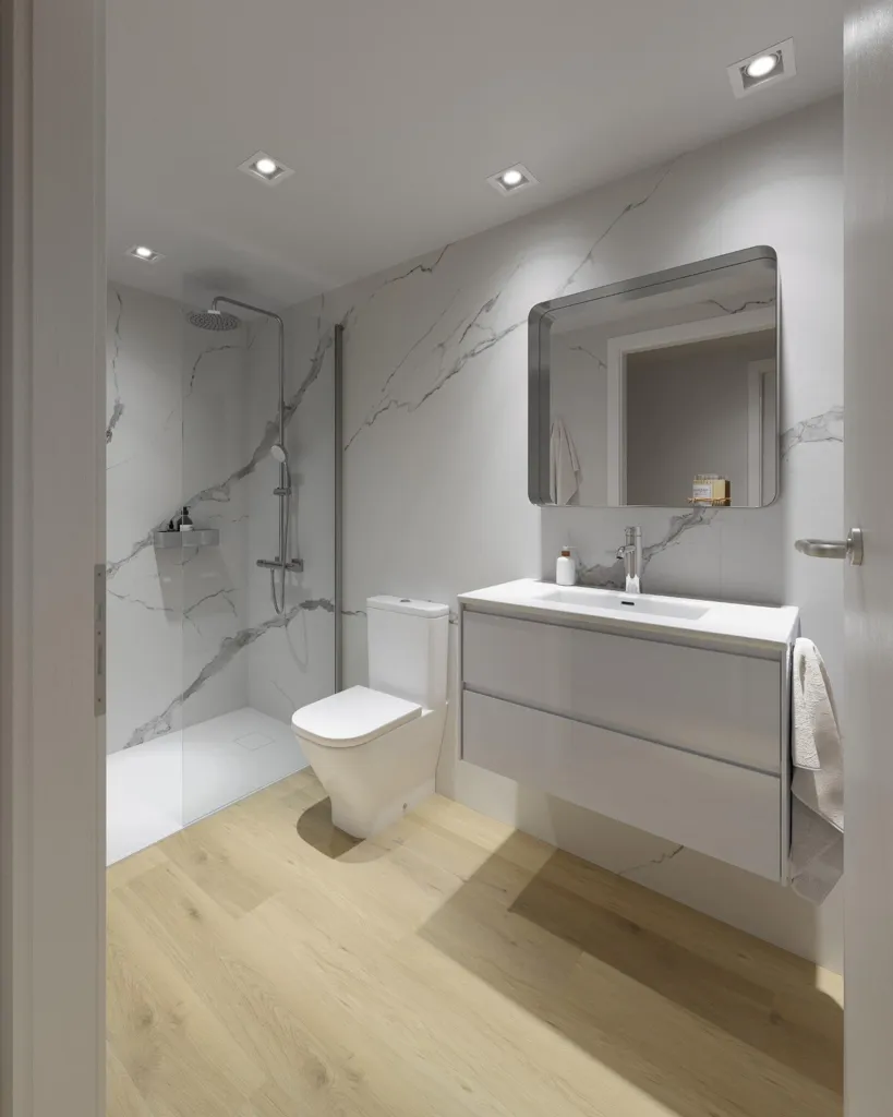 Salles de bain - Modern Flat with 360° Terraces in Grau de Castelló