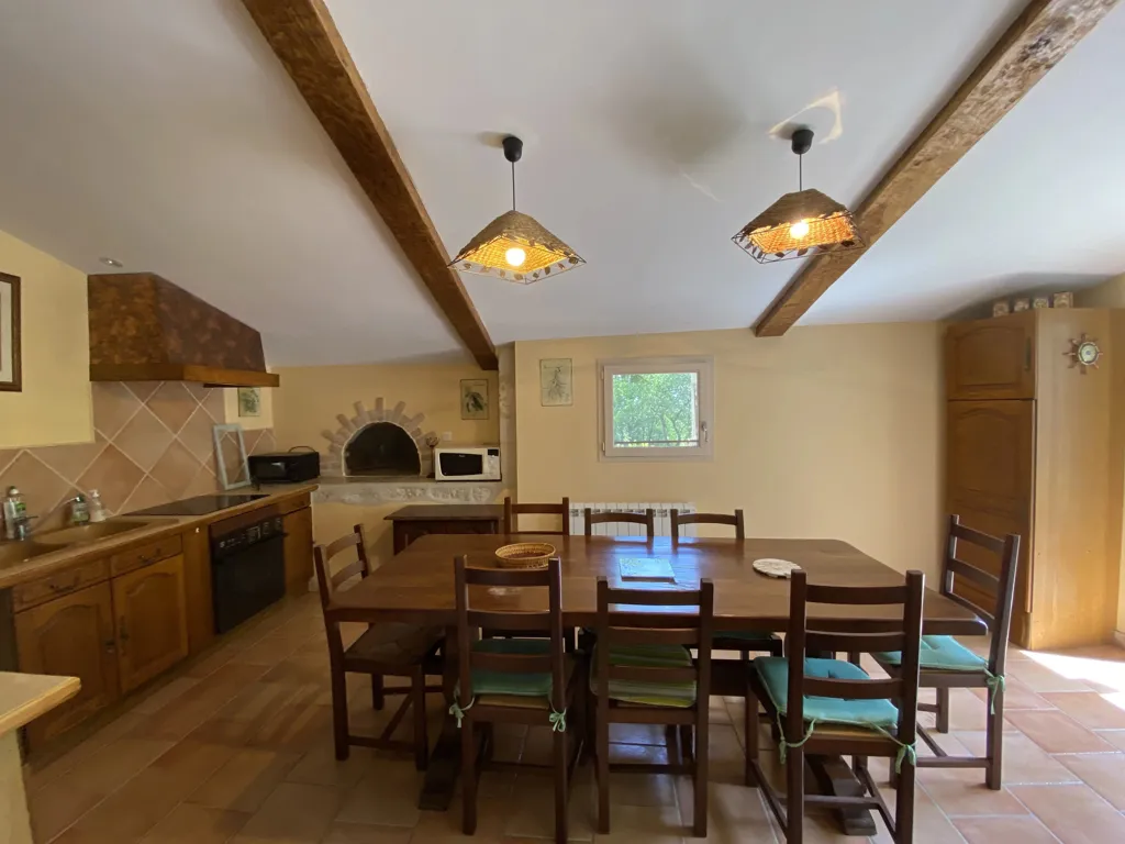 Dining Room - Authentic Stone Farmhouses in Saint-Matré