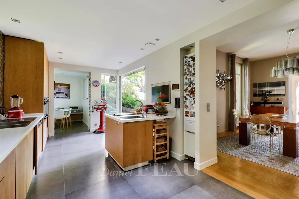 Köök - Renovated Mansion with Garden in Saint-Cloud