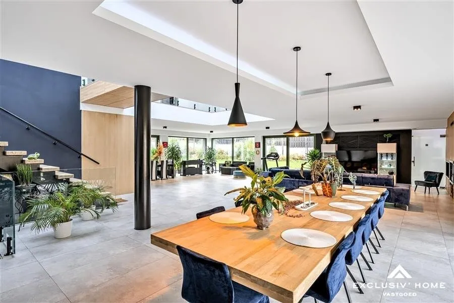 Salle à manger - Villa Moderne avec Spa à Bruxelles Ouest