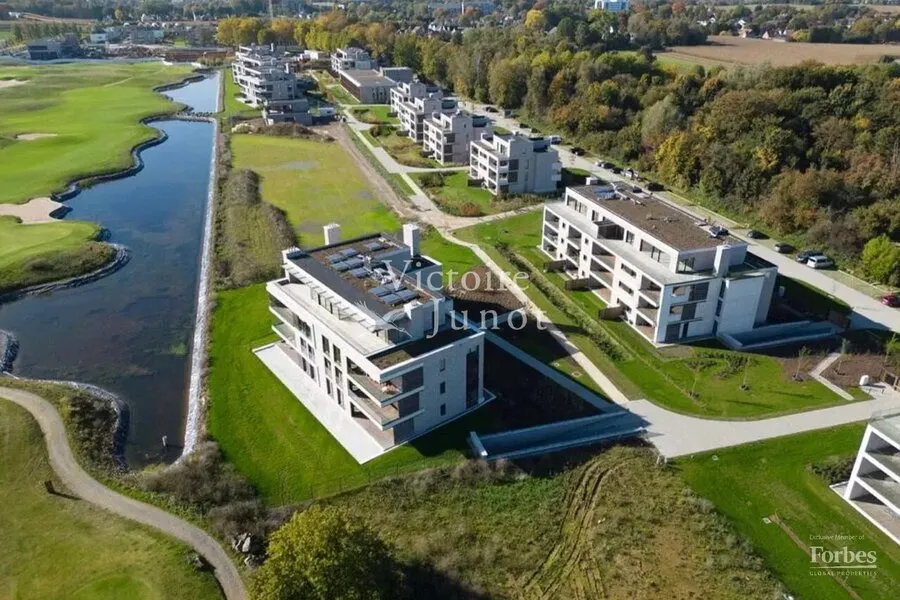 Aerial - Villa with Golf Course View in Wezembeek-Oppem