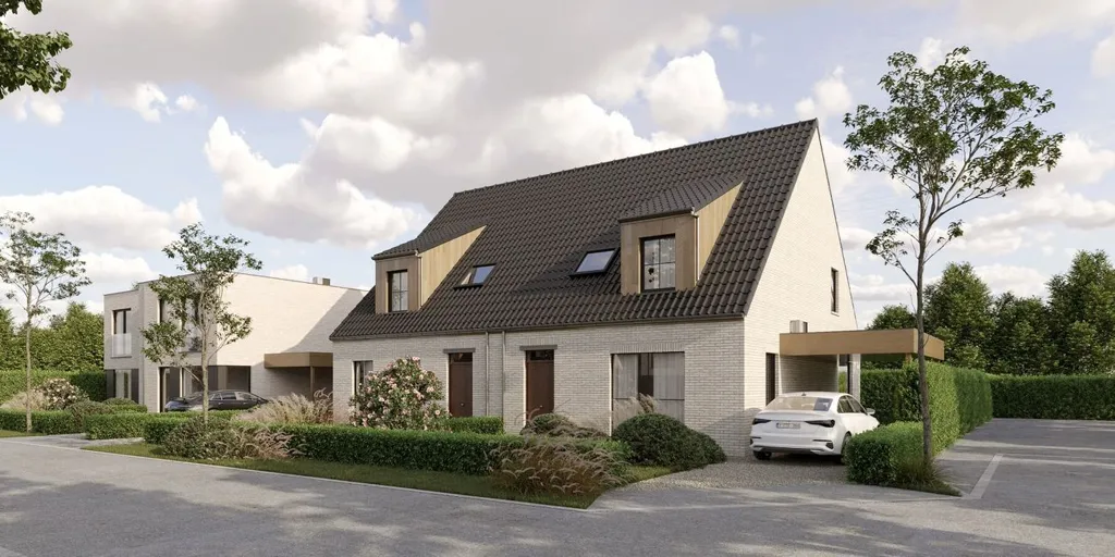 Modern Half-Open House with Garden in Leffinge