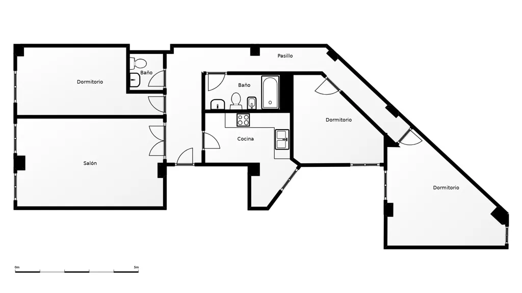 Plan - Apartment with Large Windows in Nules