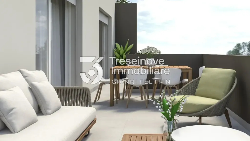 Terrasse - Trilocale with Terrace in Istrana