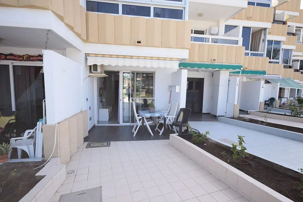 Terrass - Studio with Pool in Playa del Inglés