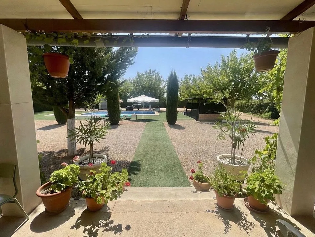 Terrass - Chalet with Pool in Villarrubia