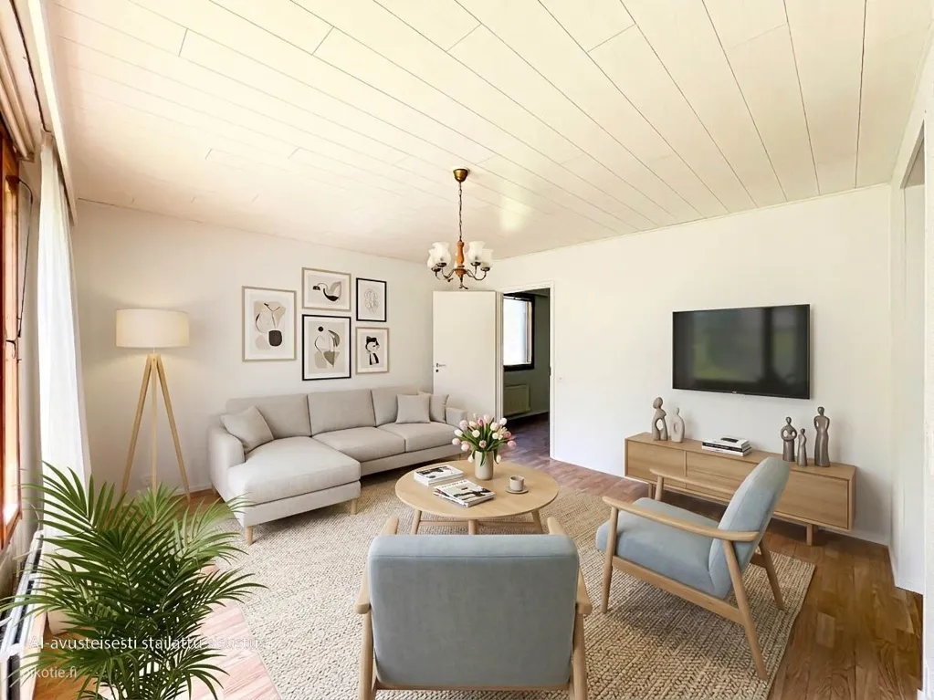 Séjour - Three-Bedroom House with Sauna in Espoonkartano