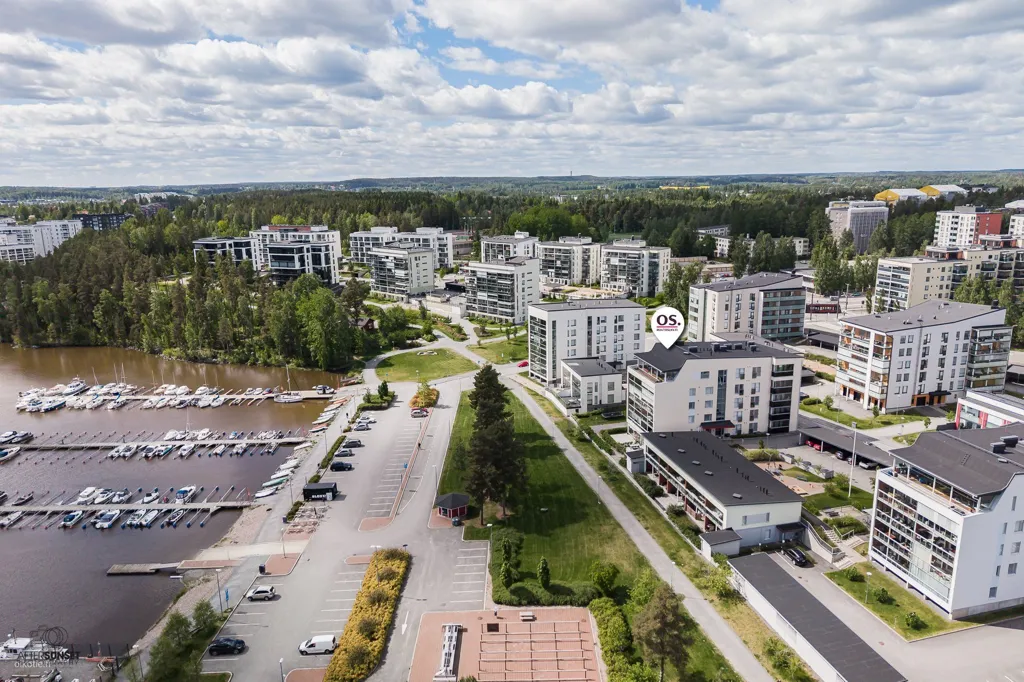Vista aerea - Modern Apartment with Balcony in Halkoniemi