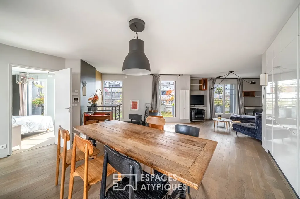 Söögituba - Contemporary Duplex with Terraces in Paris