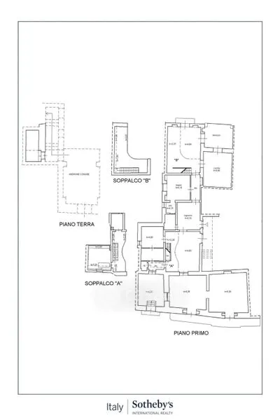 Planimetria - Historic Triplex with Terraces in Modica