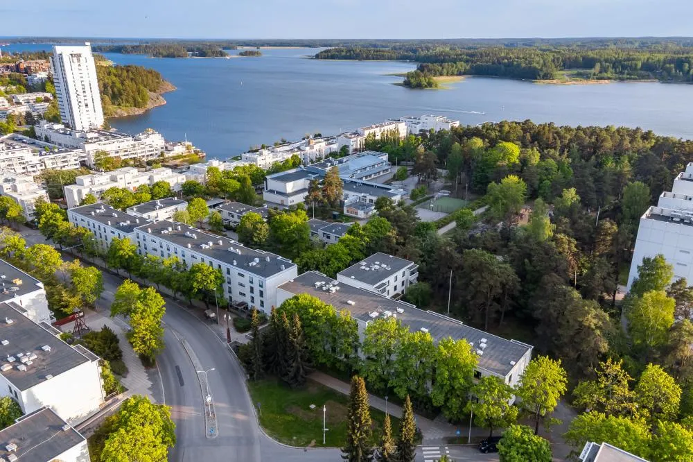 Vue aérienne - Seaside Apartment with Balcony in Espoo
