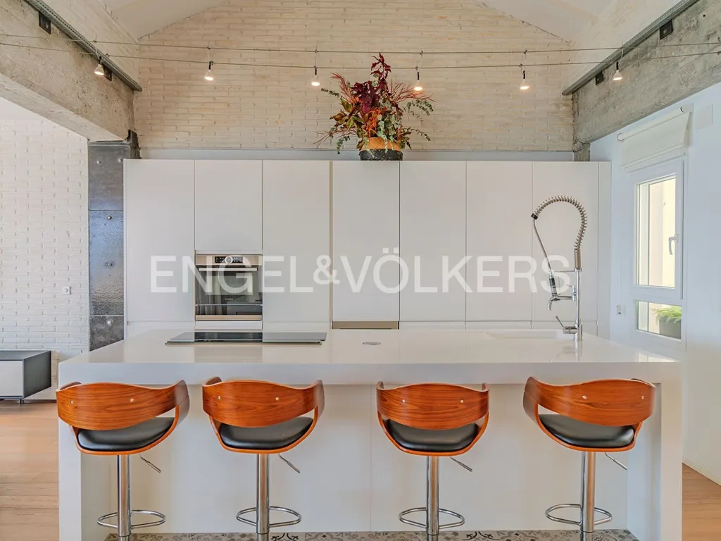 Cuisine - Penthouse with Sea View in Casco Antiguo, Alicante