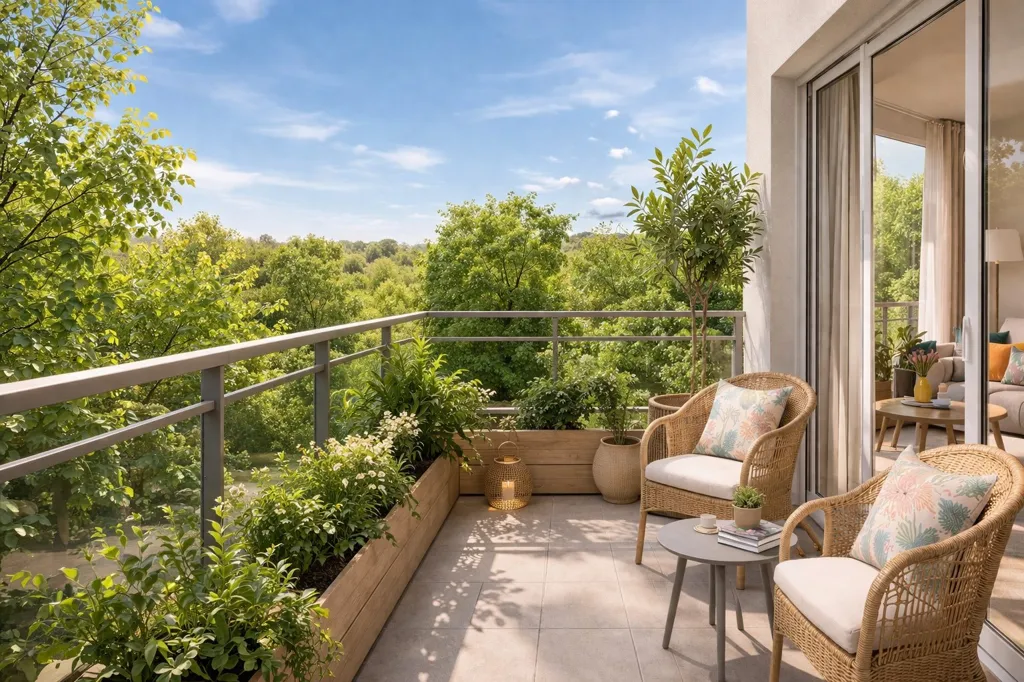 Balcone - 4-Piece Flat with Terrace in Châtenay-Malabry