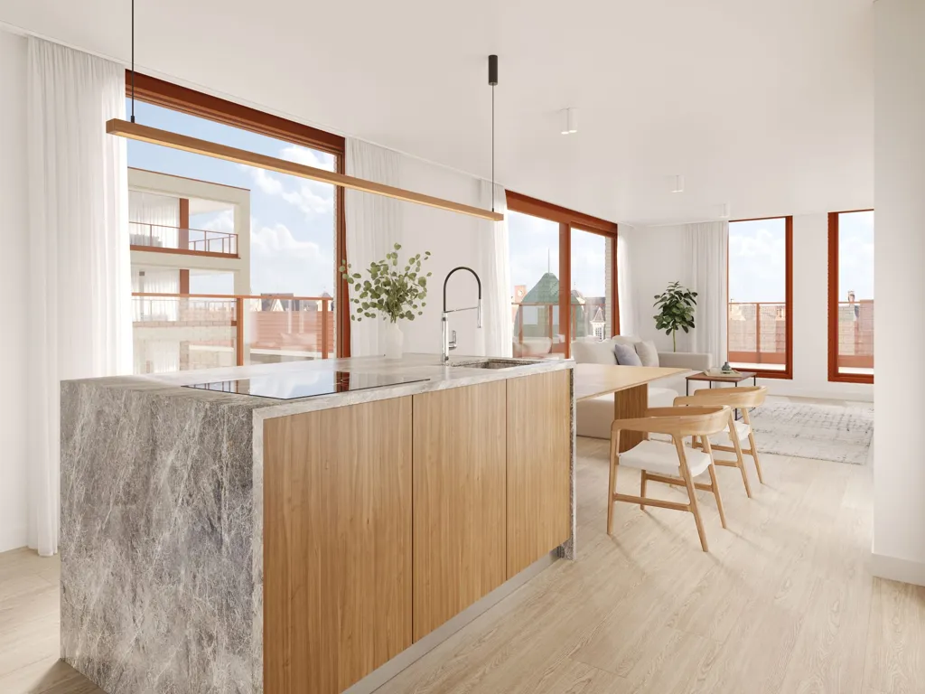 Cucina - Newly Built Apartment with Terrace in Roeselare