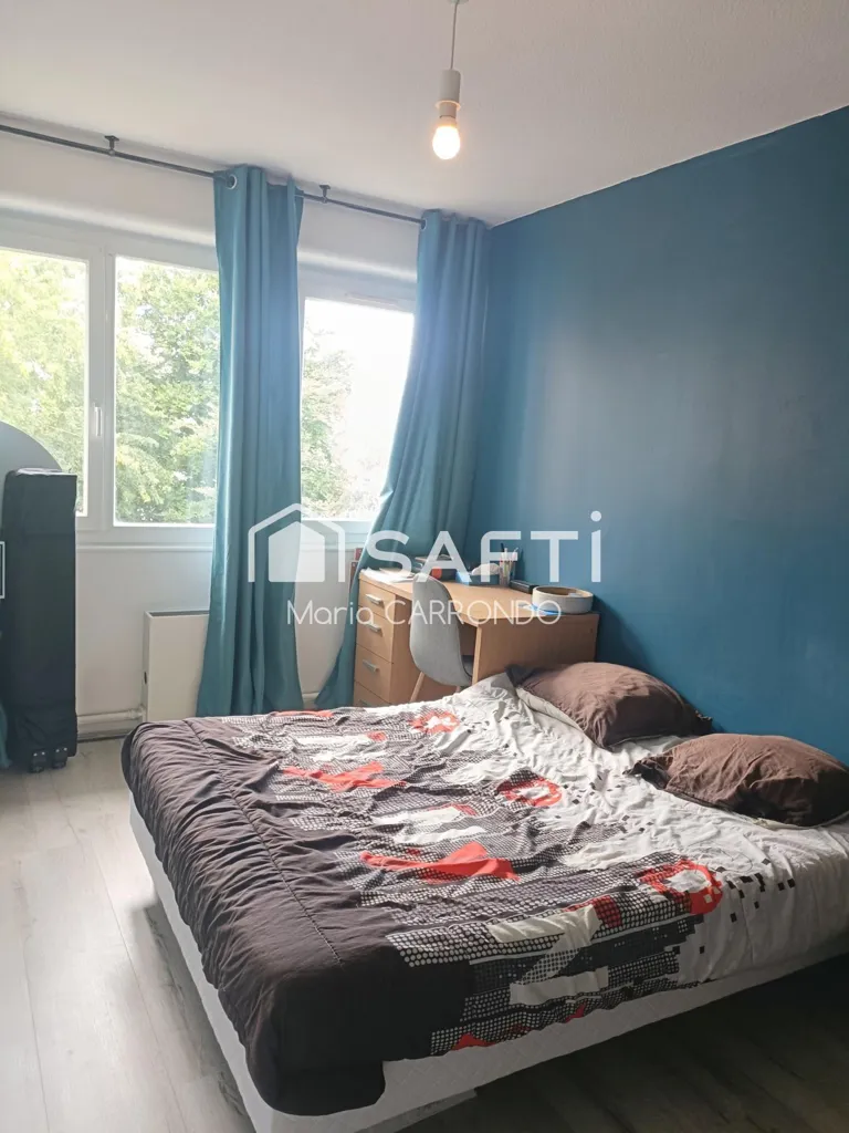 Chambres - Appartement 4 Pièces avec Parking à Saint-Saulve