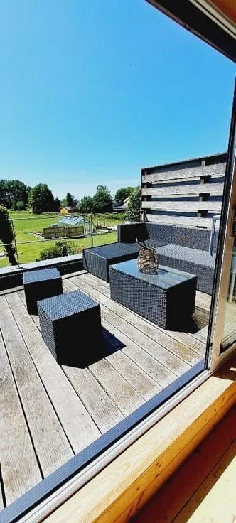 Terrasse - Chambre pour Étudiant avec Terrasse à Libramont