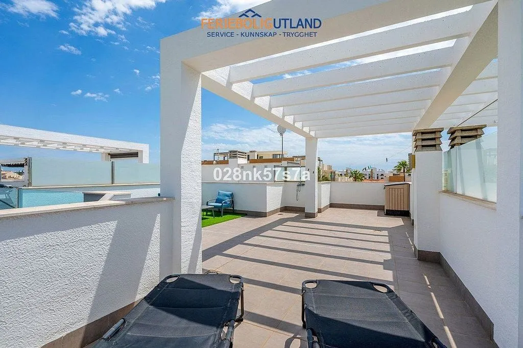 Terrasse - T2 Apartment with Pool in Cabo Roig