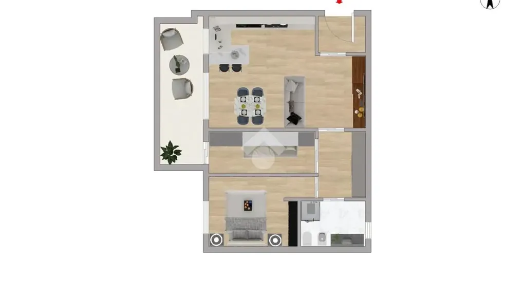 Modern Apartment with West Terrace in Muggiò