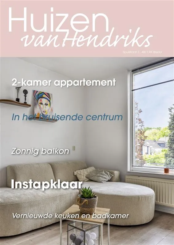 Living Room - 2-Bedroom Apartment with Balcony in Breda Centre