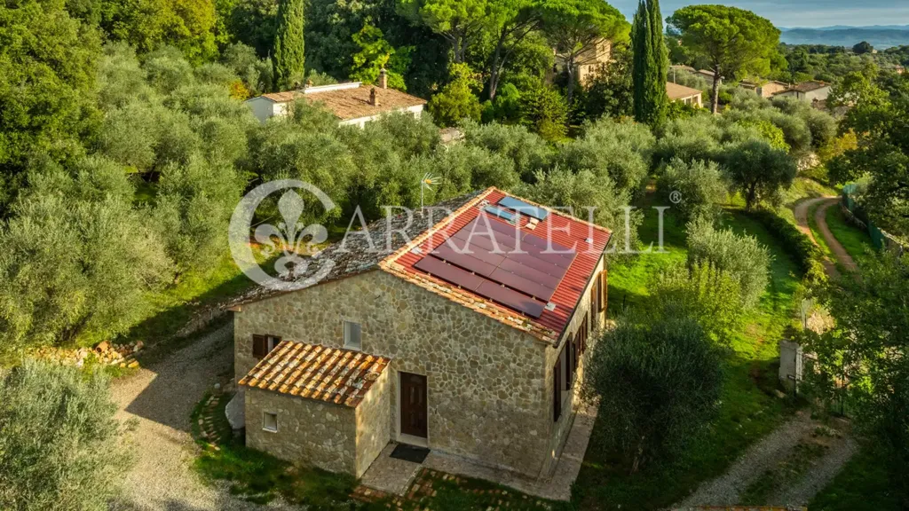 Vue aérienne - Luxury Farmhouse with Pool in Monteriggioni