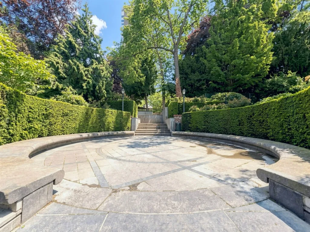 Jardin - Appartement avec Parquet et Cheminée à Sablon