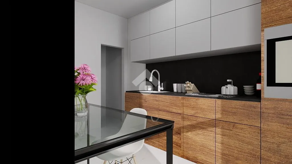 Cuisine - Modern Trilocale with Terrace in Castelfidardo