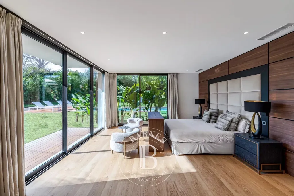 Bedrooms - Contemporary Villa with Pool in Mougins