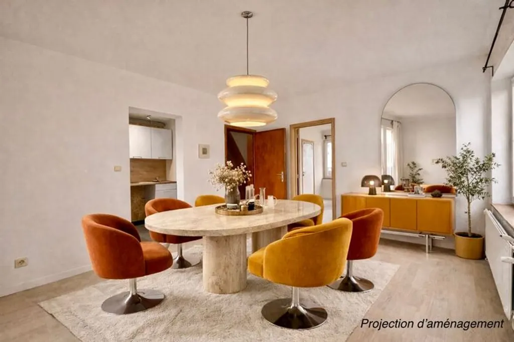 Dining Room - Renovated Duplex with Meuse View in Jambes