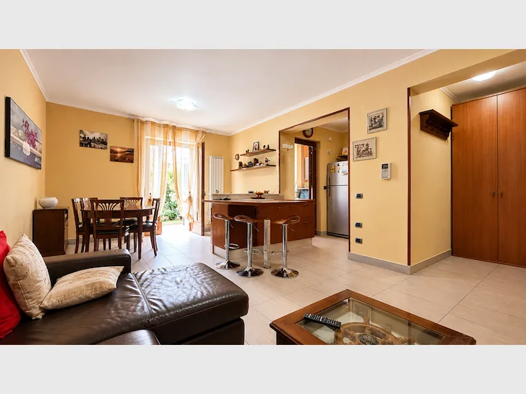 Séjour - Apartment with Private Garden in Fiuggi