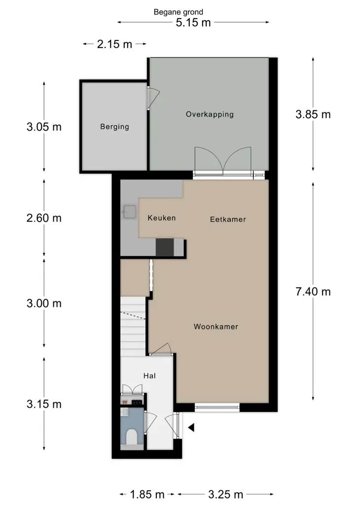 Plaan - Twin-Home with Garden in Amstenrade