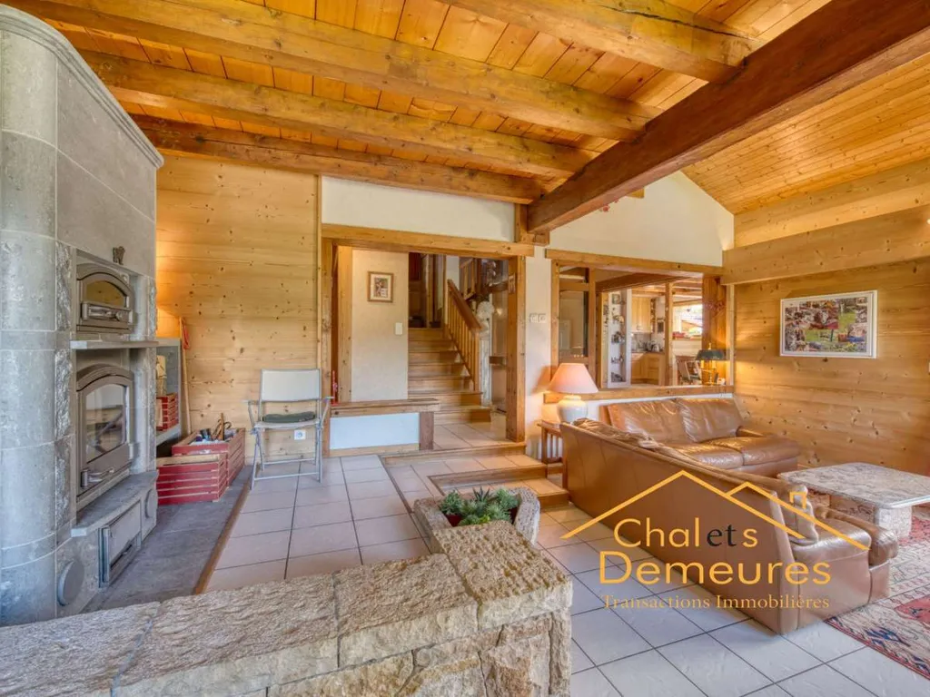 Séjour - Chalet avec Vue Panoramique sur Manigod