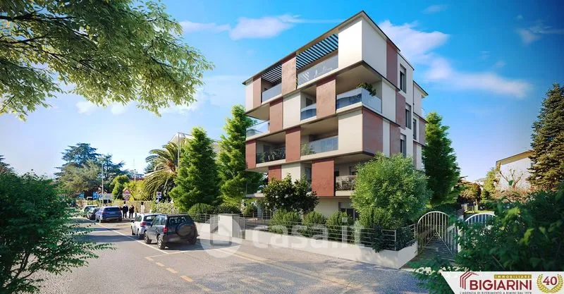 Extérieur - Trilocale with Balcony in Rimini