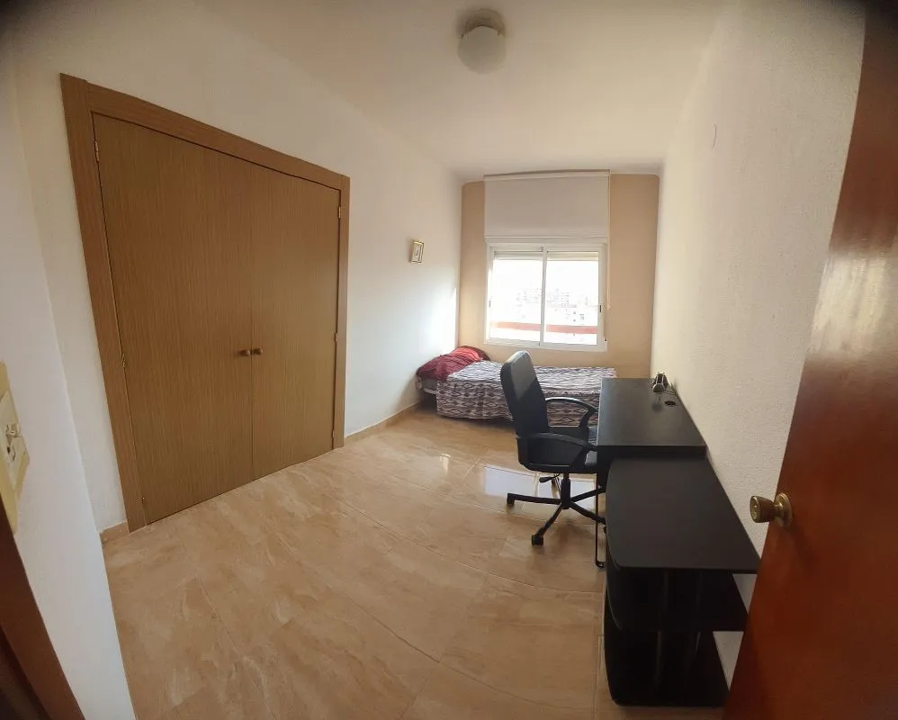 Bedrooms - Student Apartment with Terrace on Avenida Perez Galdos