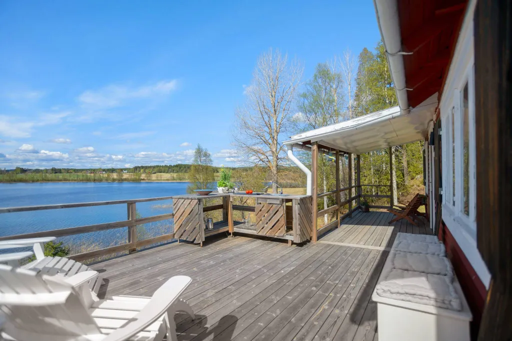 Terrasse - Villa with Water View in Näset