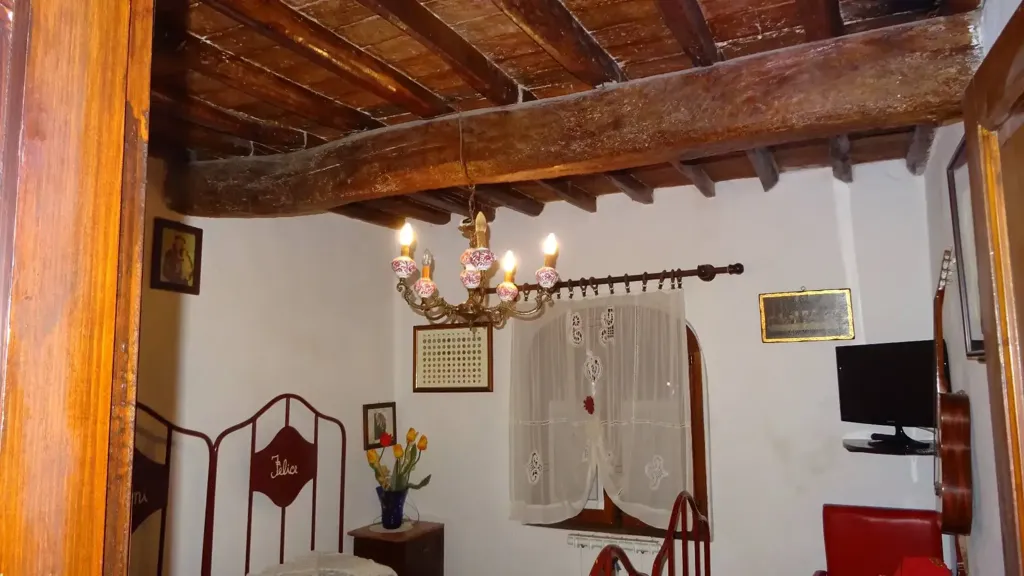 Séjour - Rustic Terraced House with Garden in Montespertoli