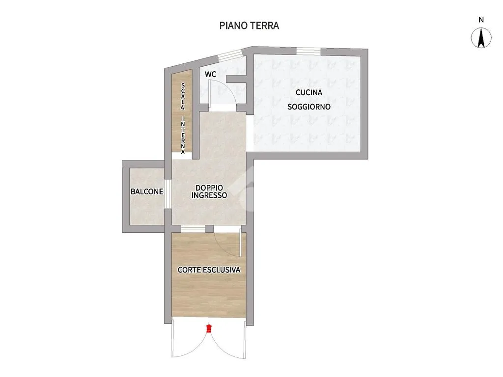Plan - Villa with Panoramic Terrace in Aquino
