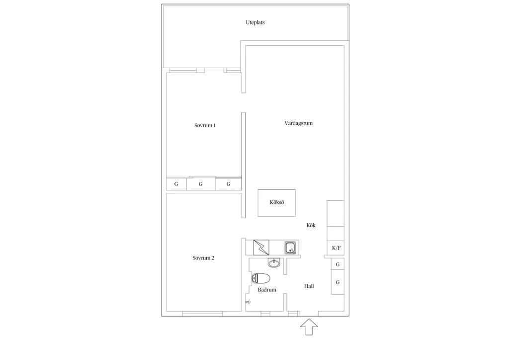 Plaan - Open-Plan Apartment with Terrace in Majorna