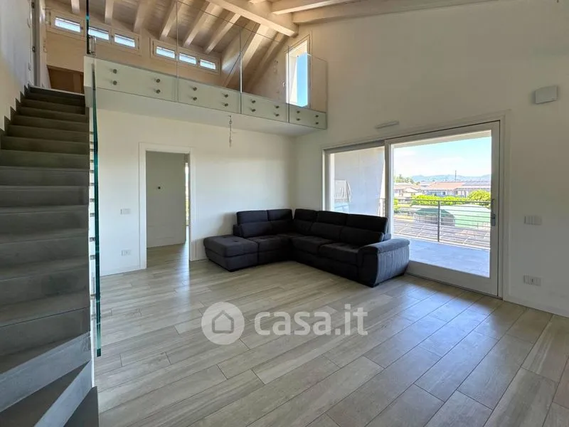 Séjour - Duplex Attico with Panoramic Terrace in Stezzano
