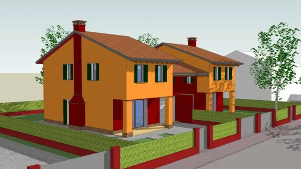 New Bifamiliar Villa with Private Garden in Spinea