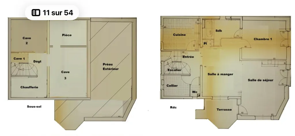 Plan - Maison de 8 Pièces avec Terrasse à Val Fleury